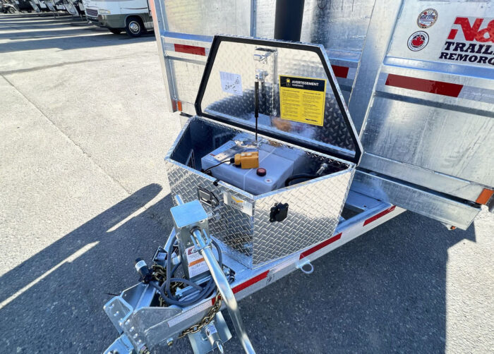 2024 N&N Trailers 7x14 14K Galvanized Hydraulic Dump w/Ramps, 2-Way Spreader Gate, Tarp Kit - Image 24