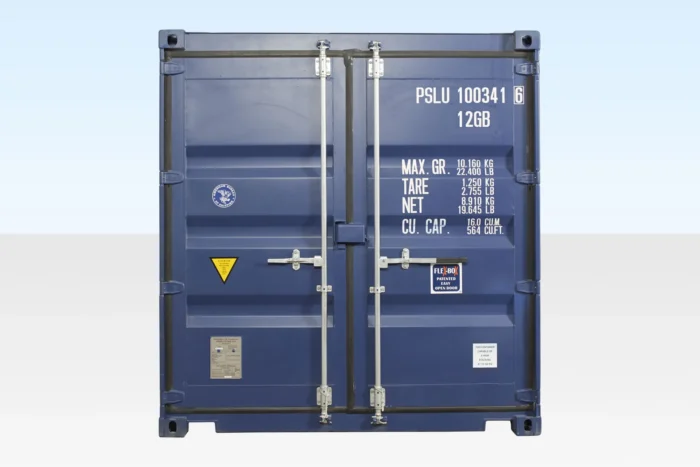 10FT X 8FT Shipping Container (One Trip) Blue (RAL 5013) - Image 2