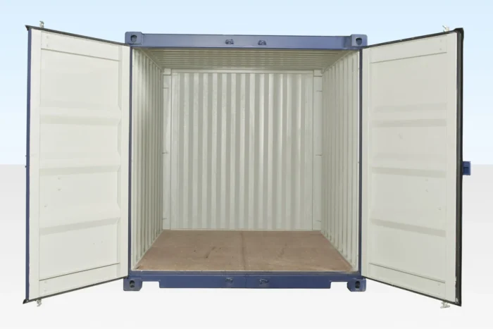 10FT X 8FT Shipping Container (One Trip) Blue (RAL 5013) - Image 3