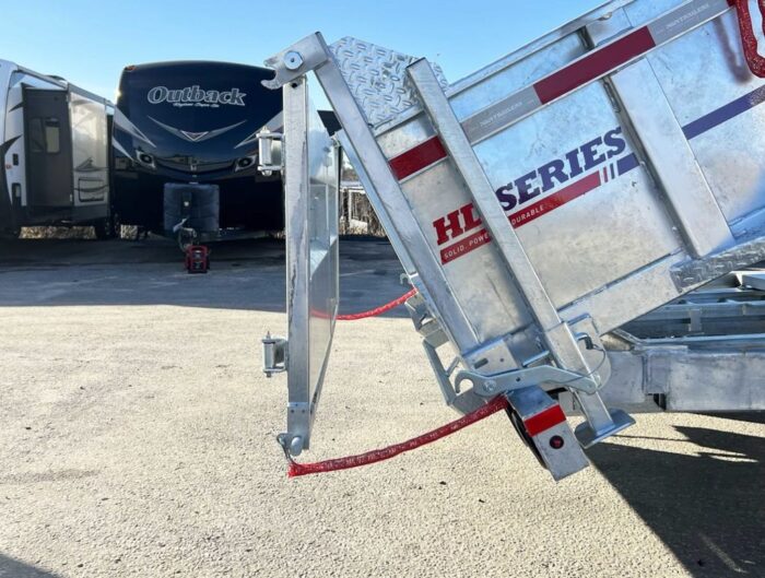 2024 N&N Trailers 7x14 14K Galvanized Hydraulic Dump w/Ramps, 2-Way Spreader Gate, Tarp Kit - Image 21