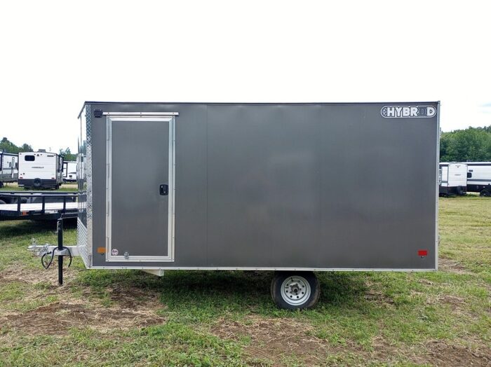 2022 Sno Pro Trailers 101x12 Aluminum Hybrid 2.0 w/Tapered Ramp, Mats & Guides - Image 5