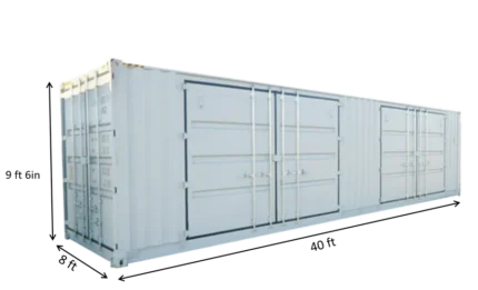 40ft High Cube Container 2 Side Doors