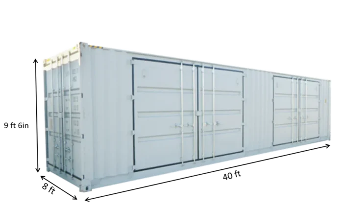 40ft High Cube Container 2 Side Doors - Image 2
