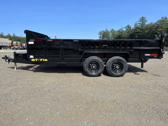 2024 Griffin Trailers 7x16 14K Telescopic Dump Trailer w/Ramps & Spare Tire Mount - Image 4