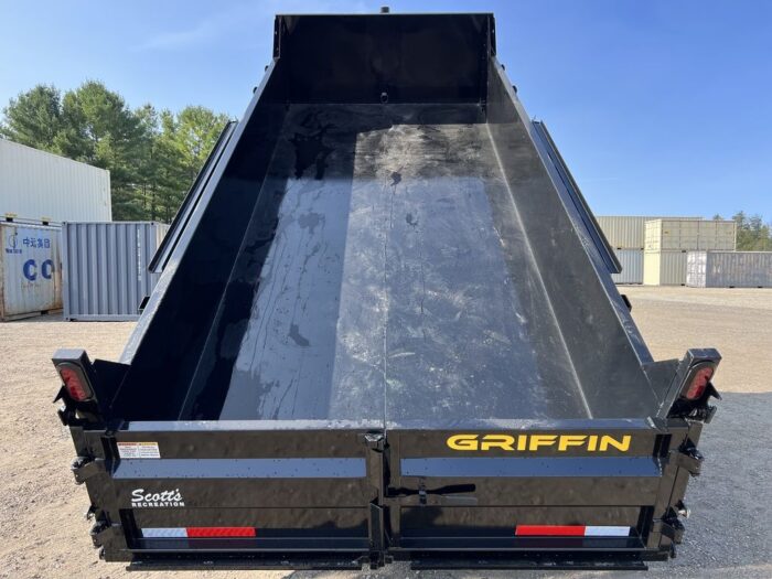 2024 Griffin Trailers 7x16 14K Telescopic Dump Trailer w/Ramps & Spare Tire Mount - Image 12