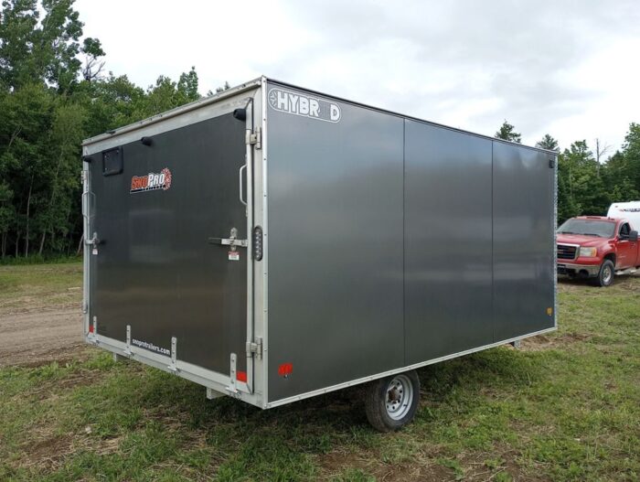 2022 Sno Pro Trailers 101x12 Aluminum Hybrid 2.0 w/Tapered Ramp, Mats & Guides - Image 8