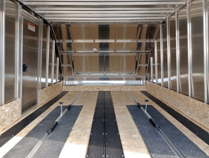Mission Trailers 101x12 Aluminum 2-Place Crossover w/Mats & Guides, Rear Canopy - Image 10