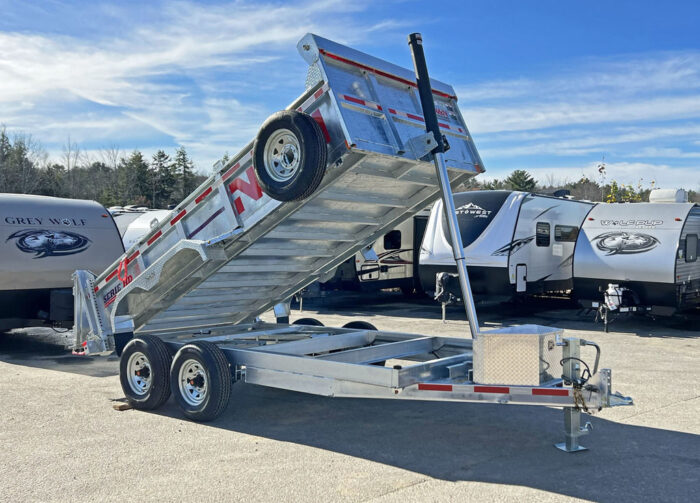 2024 N&N Trailers 7x14 14K Galvanized Hydraulic Dump w/Ramps, 2-Way Spreader Gate, Tarp Kit - Image 17