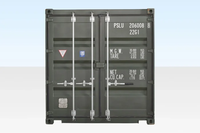 20FT Shipping Container Dark Green (RAL 6007) - Image 2