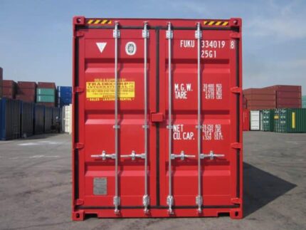 20ft High Cube Shipping Container (Red)