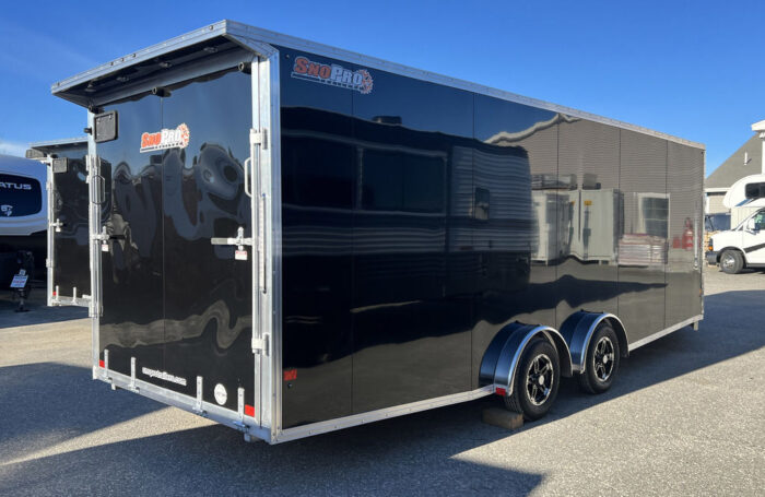 2024 Sno Pro 7.5x22 Aluminum 4-Place Drive In/Out w/Extra Height, Mats & Guides, Canopy - Image 7