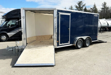 2023 High Country 7.5×14 Aluminum 2/3-Place Drive In/Out w/Tapered Ramp Doors