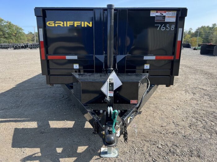 2024 Griffin Trailers 7x16 14K Telescopic Dump Trailer w/Ramps & Spare Tire Mount - Image 7