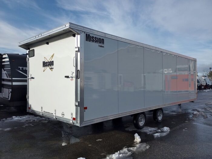 2024 Mission Trailers 101x24 Aluminum 4/5-Place Drive In/Out Deckover w/Galvanized Pkg, Canopy - Image 8