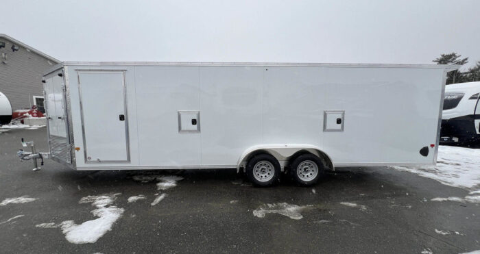 2024 E-Z Hauler 7x24 Aluminum 4-Place Drive In/Out w/Tapered Ramps, Rear Canopy - Image 11
