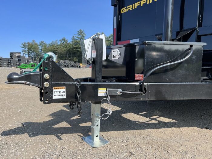 2024 Griffin Trailers 7x16 14K Telescopic Dump Trailer w/Ramps & Spare Tire Mount - Image 20