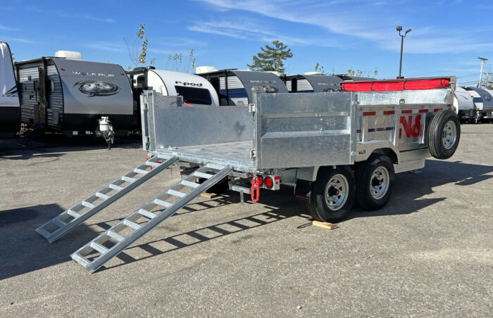 2024 N&N Trailers 7x14 14K Galvanized Hydraulic Dump w/Ramps, 2-Way Spreader Gate, Tarp Kit - Image 12