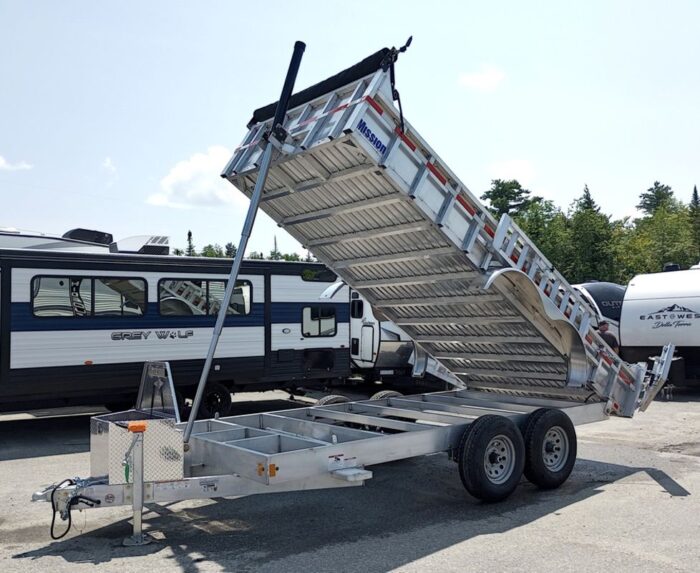 2025 Mission Trailers 7x16 14K Aluminum Hydraulic Dump w/Ramps, HD D-Rings, Barn Doors, Tarp Kit - Image 7