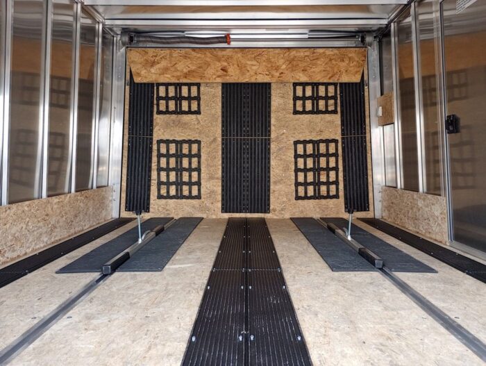 Mission Trailers 101x12 Aluminum 2-Place Crossover w/Mats & Guides, Rear Canopy - Image 13
