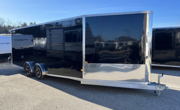 2024 Sno Pro 7.5x22 Aluminum 4-Place Drive In/Out w/Extra Height, Mats & Guides, Canopy - Image 6