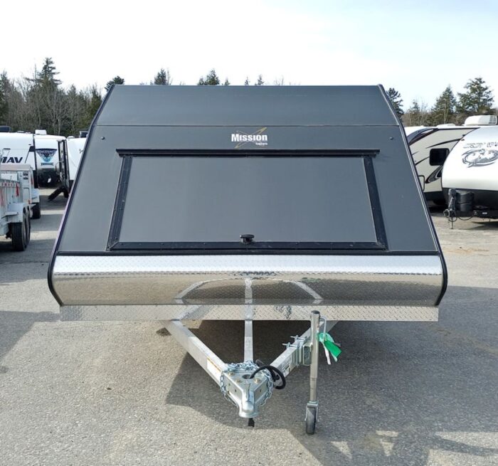 Mission Trailers 101x12 Aluminum 2-Place Crossover w/Mats & Guides, Rear Canopy - Image 4