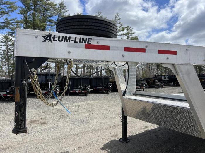 2024 Alum Line Trailers 8.5x24 13K Aluminum Gooseneck w/Flip-Over Ramps - Image 15