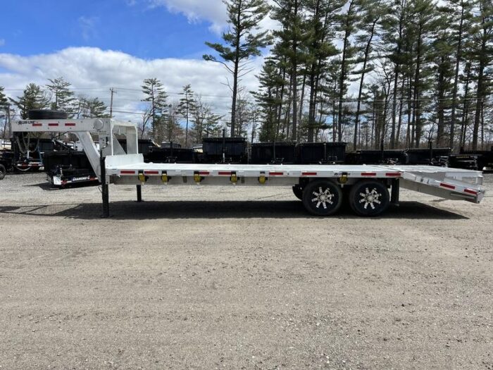 2024 Alum Line Trailers 8.5x24 13K Aluminum Gooseneck w/Flip-Over Ramps - Image 4