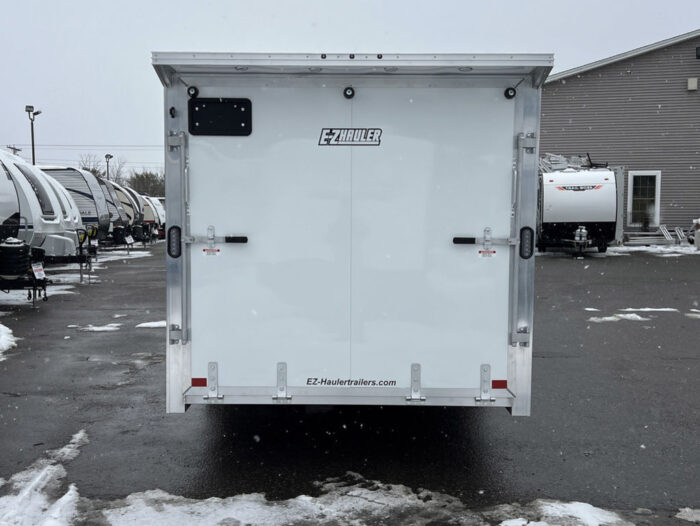 2024 E-Z Hauler 7x24 Aluminum 4-Place Drive In/Out w/Tapered Ramps, Rear Canopy - Image 9