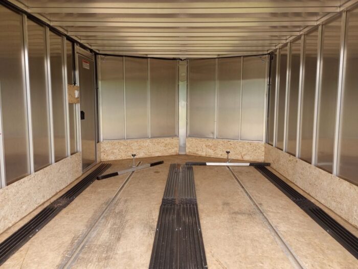 2022 Sno Pro Trailers 101x12 Aluminum Hybrid 2.0 w/Tapered Ramp, Mats & Guides - Image 11