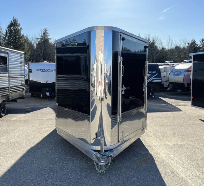 2024 Sno Pro 7.5x22 Aluminum 4-Place Drive In/Out w/Extra Height, Mats & Guides, Canopy - Image 5