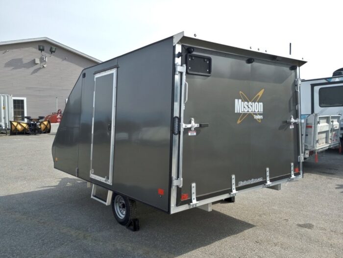 Mission Trailers 101x12 Aluminum 2-Place Crossover w/Mats & Guides, Rear Canopy - Image 6