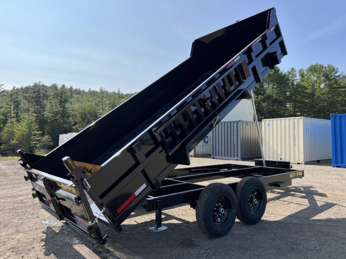2024 Griffin Trailers 7x16 14K Telescopic Dump Trailer w/Ramps & Spare Tire Mount - Image 13