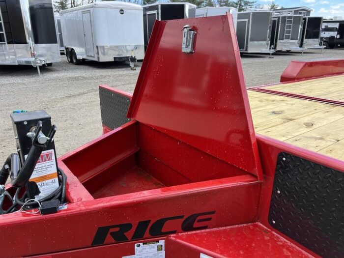 2024 Rice Trailers 7x22 16K Tilt Deck Powder Coat Equipment w/Toolbox - Image 17