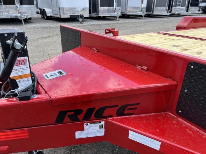 2024 Rice Trailers 7x22 16K Tilt Deck Powder Coat Equipment w/Toolbox - Image 16