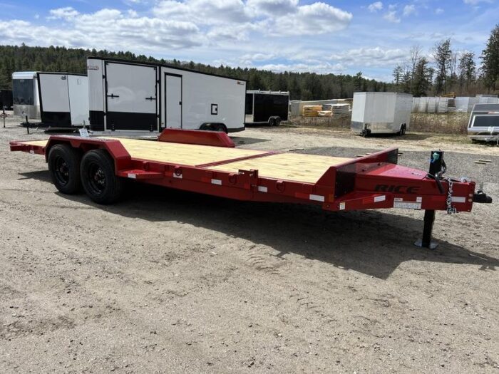 2024 Rice Trailers 7x22 16K Tilt Deck Powder Coat Equipment w/Toolbox - Image 7