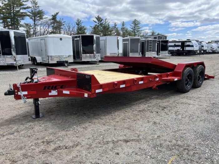 2024 Rice Trailers 7x22 16K Tilt Deck Powder Coat Equipment w/Toolbox - Image 10